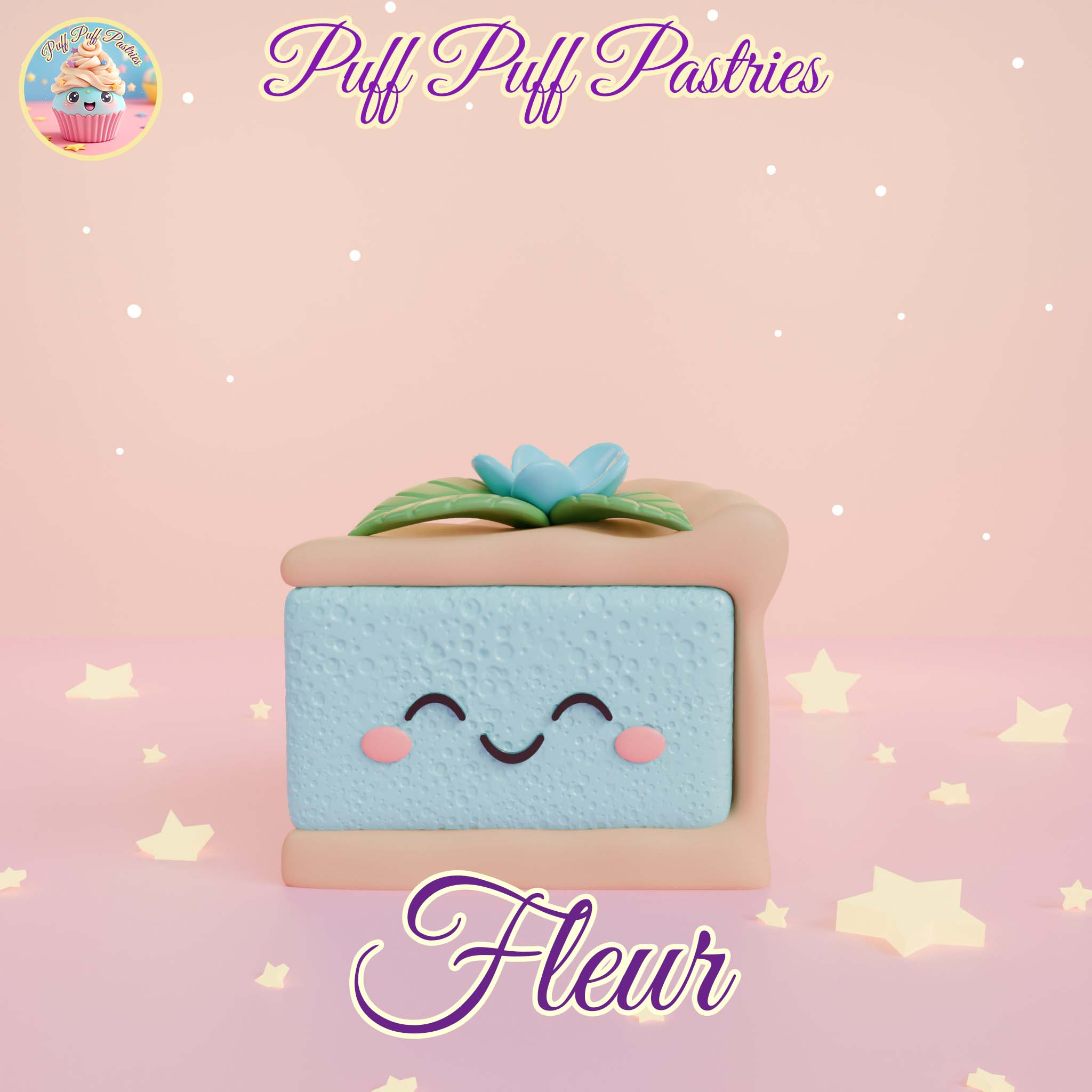 Kawaii Triangle cake Fleur